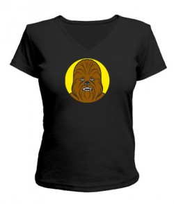 Жіноча футболка з V-подібним вирізом Чубакка (Star Wars)