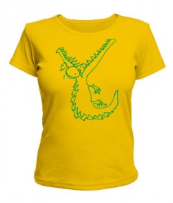Женская футболка Крокодил