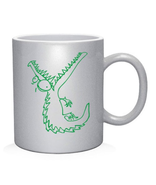 Чашка арт Крокодил