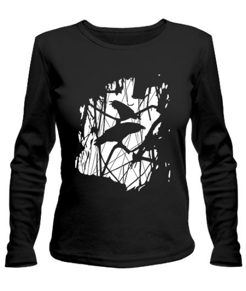 Жіночий лонгслів Ворони