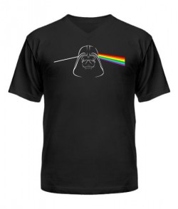 Чоловіча футболка з V-подібним вирізом Зворотний бік місяця (Star Wars)