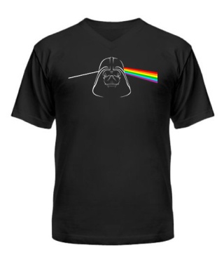 Чоловіча футболка з V-подібним вирізом Зворотний бік місяця (Star Wars)