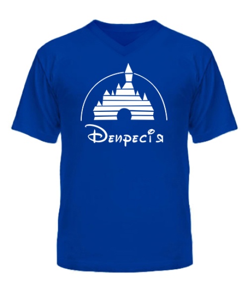 Чоловіча футболка з V-подібним вирізом