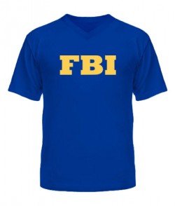 Чоловіча футболка з V-подібним вирізом FBI