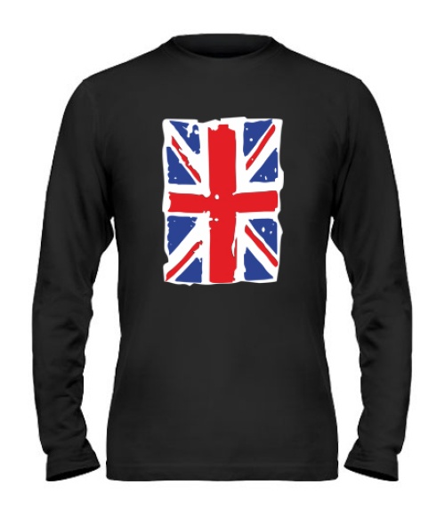 Чоловічий лонгслів Британський прапор2