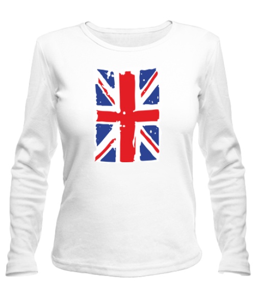 Жіночий лонгслів Британський прапор2