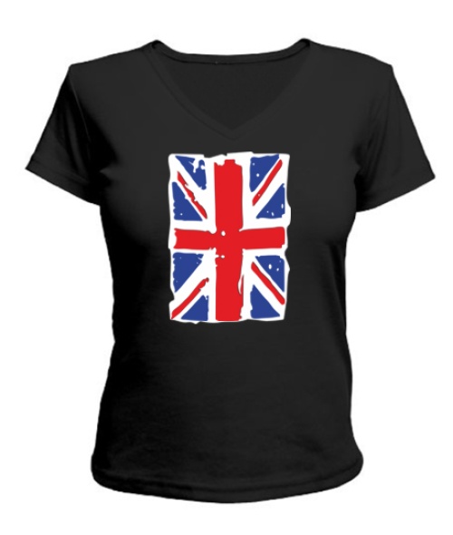 Жіноча футболка з V-подібним вирізом