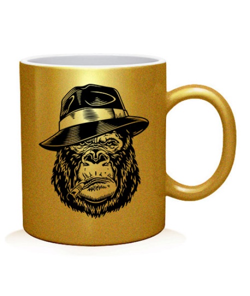 Чашка арт Горилла в шляпе