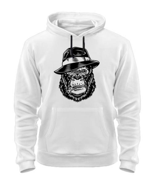 Толстовка-худи Горилла в шляпе