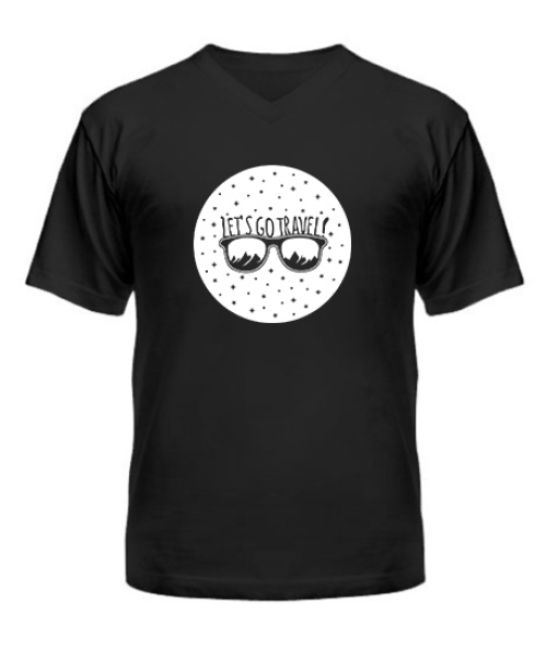 Чоловіча футболка з V-подібним вирізом Окуляри Туриста