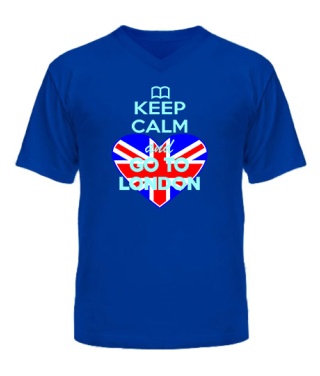 Чоловіча футболка з V-подібним вирізом Лондон 2 Чоловіча футболка з V-подібним вирізом Лондон 2