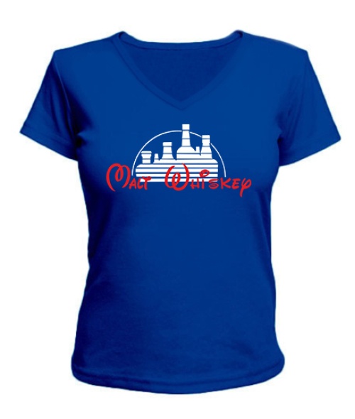 Жіноча футболка з V-подібним вирізом Malt whiskey