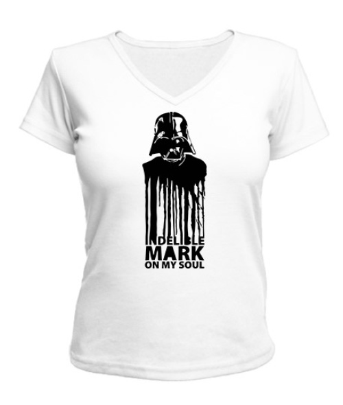 Жіноча футболка з V-подібним вирізом Дарт Вейдер Варіант №4
