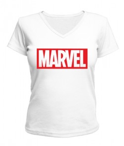 Женская футболка с V-образным вырезом MARVEL