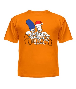 Дитяча футболка Новорічні Сімпсони №7