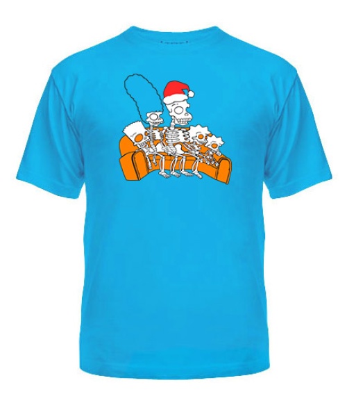 Чоловіча футболка Новорічні Симпсони №7