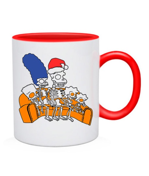 Чашка Новорічні Сімпсони №7