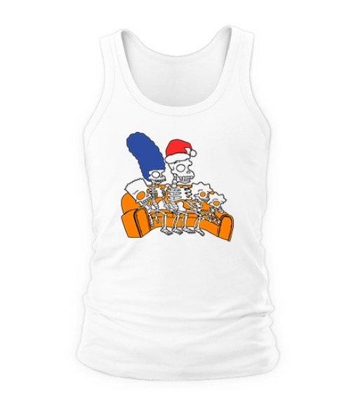 Чоловіча майка Новорічні Симпсони №7