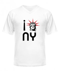 Чоловіча футболка з V-подібним вирізом Нью-Йорк 2 (NY)