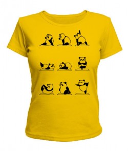 Женская футболка Панда Йога (Panda)