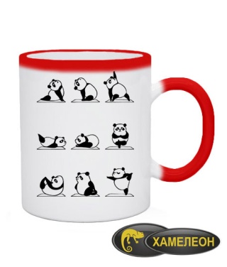 Чашка хамелеон Панда Йога (Panda)