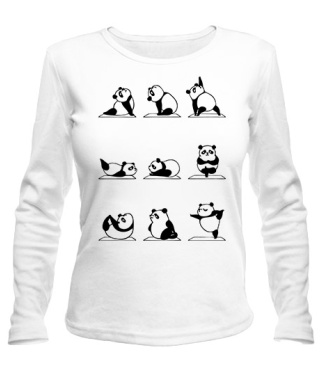 Жіночий лонгслів Панда Йога (Panda)