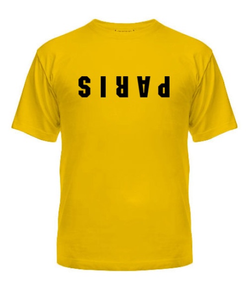 Мужская Футболка Париж