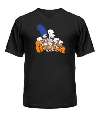 Чоловіча футболка з V-подібним вирізом Симпсони №6