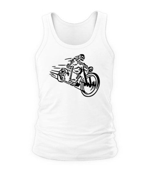 Чоловіча майка Скелет на мотоциклі