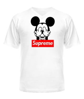 Чоловіча футболка з V-подібним вирізом SUPREME