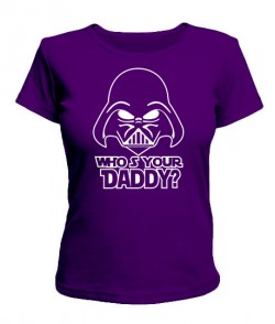 Жіноча футболка Хто твій Папа (Star Wars)