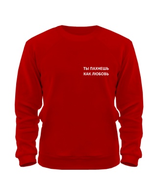 Світшот Ти пахнеш як кохання