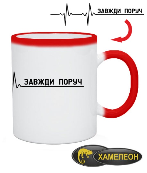 Чашка хамелеон