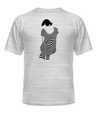 Чоловіча футболка Дівчина Зебра (Zebra)