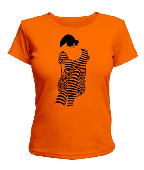 Жіноча футболка Дівчина Зебра (Zebra)
