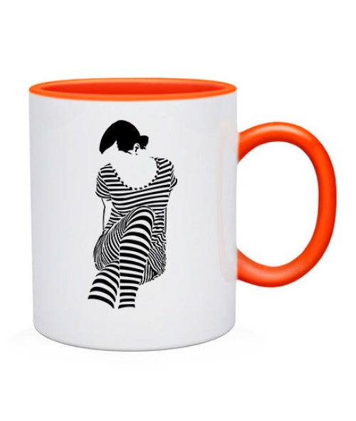 Чашка Дівчина Зебра (Zebra)