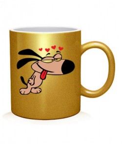 Чашка арт Влюбленный пес