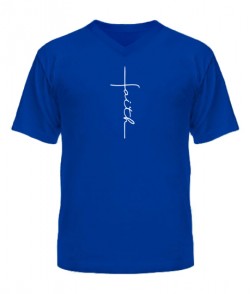 Чоловіча футболка з V-подібним вирізом Віра (faith)