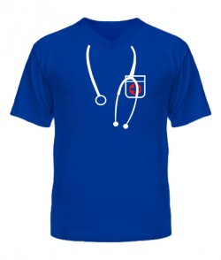Чоловіча футболка з V-подібним вирізом Я Доктор