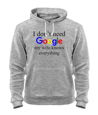 Толстовка-худи I don't need google 2