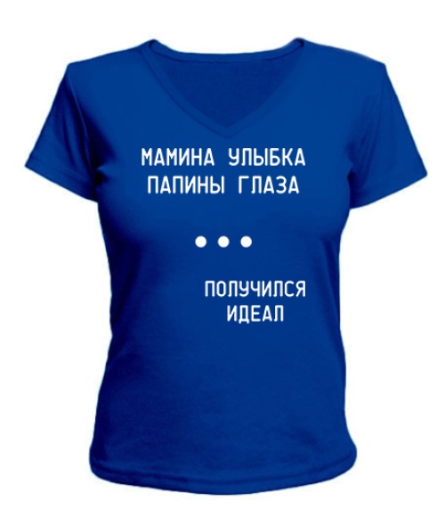 Жіноча футболка з V-подібним вирізом