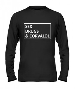 Чоловічий лонгслів sex drugs & corvalol