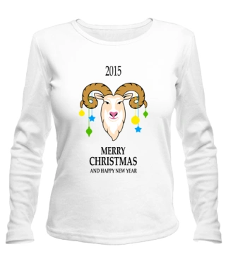 Жіночий лонгслів Merry christmas