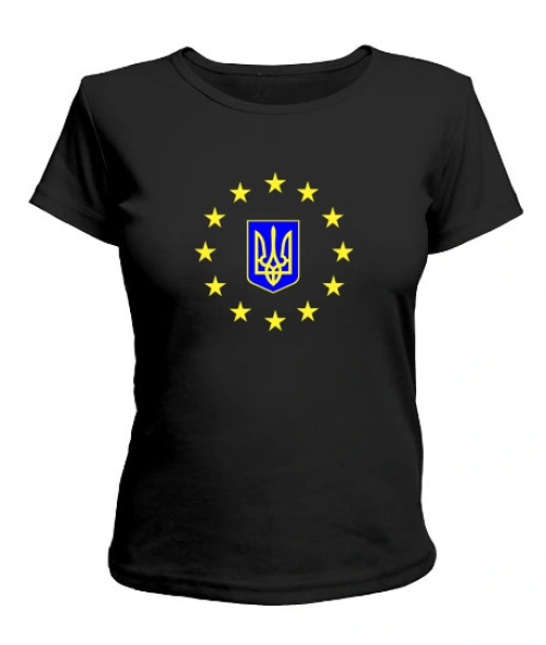 Жіноча футболка Герб України Варіант №2