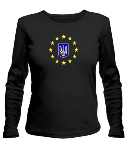 Жіночий лонгслів Герб України Варіант №2
