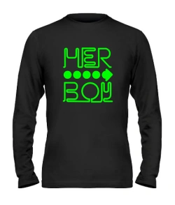 Чоловічий лонгслів Her boy and his girl
