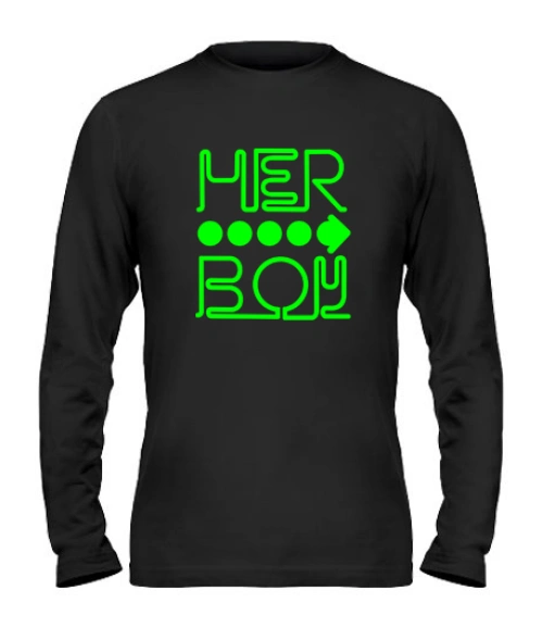 Чоловічий лонгслів Her boy and his girl
