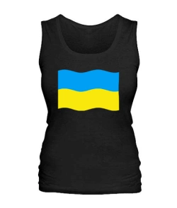 Жіноча майка Прапор України - хвиля