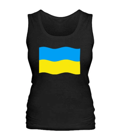 Жіноча майка Прапор України - хвиля